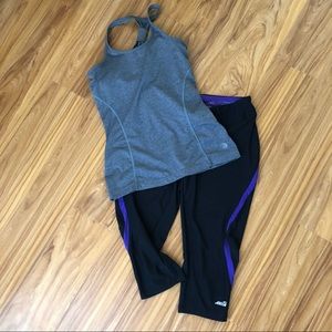 Workout outfit. MPG tank. Avia capris. Sz S